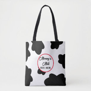 Sac fourre-tout à impression de vache « Udderly Am