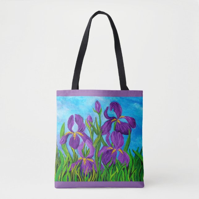 Sac fourre-tout à iris (Devant)
