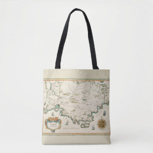 Sac fourre-tout à la carte de Provence Imprimé