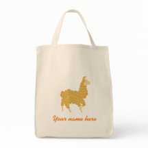 Sac fourre-tout à lama (personnalisable)