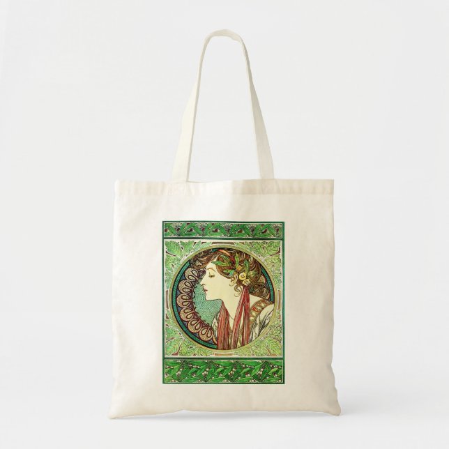 Sac fourre-tout à laurier d'Alphonse Mucha (Devant)