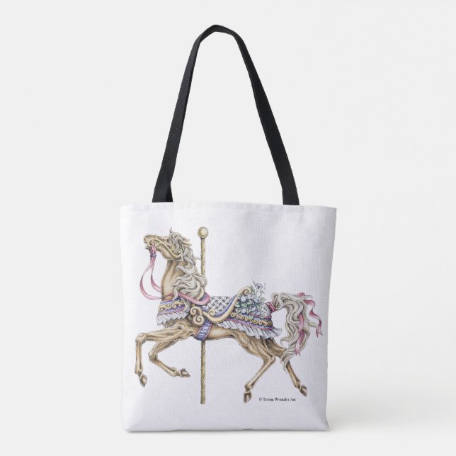 Sac fourre-tout à l'encre à dessin de cheval de (Dos)