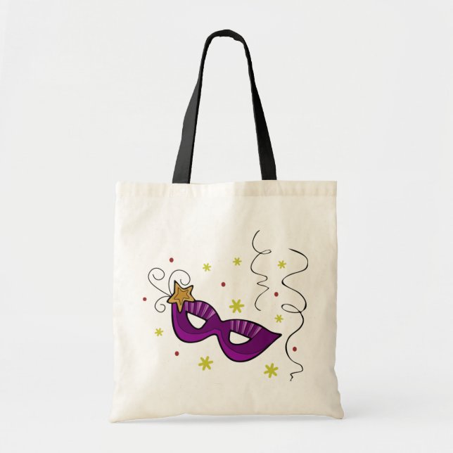 Sac fourre-tout à masque d'oeil de mardi gras (Devant)