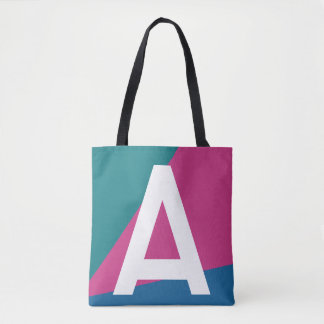 Sac fourre-tout à monogramme et blocs de couleurs