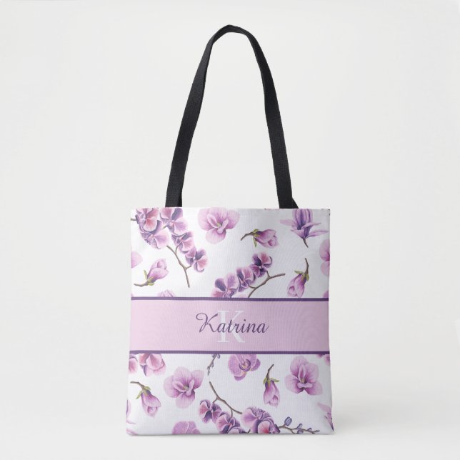 Sac fourre-tout à monogramme orchidée (Devant)