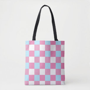 Sac fourre-tout à motif damier