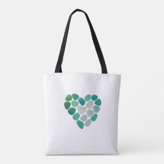 sac fourre-tout à motif de verre de mer