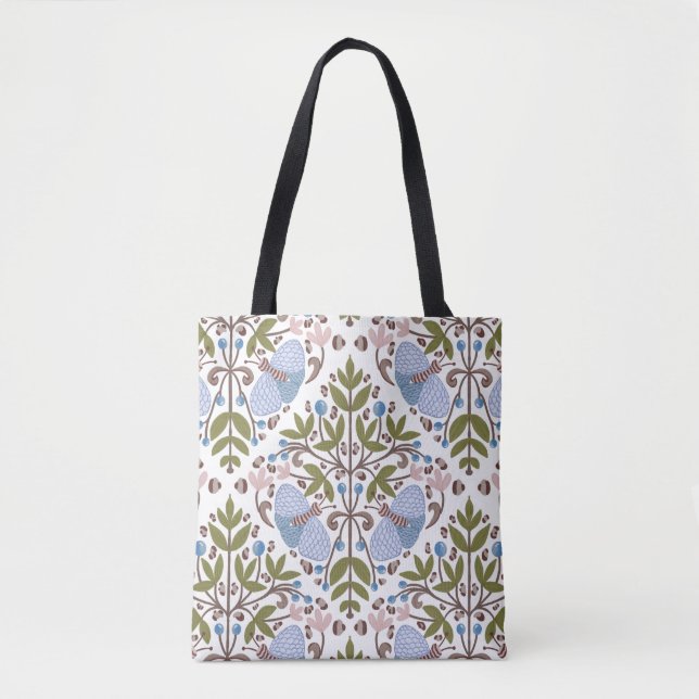 Sac fourre-tout à motif floral moth (Devant)