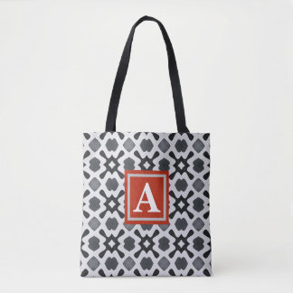 Sac fourre-tout à motif noir et blanc | Monogram