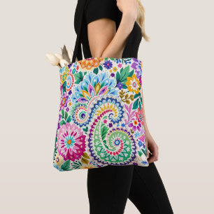 Sac fourre-tout à motif paisley très joli