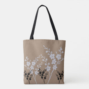 Sac fourre-tout à motifs floraux
