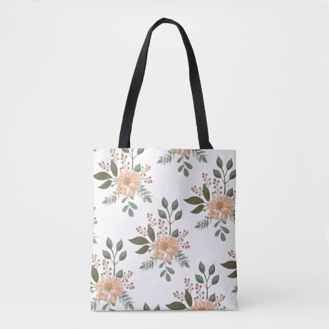 Sac fourre-tout à motifs floraux (Devant)