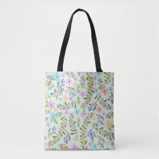 Sac fourre-tout à motifs floraux Pastel Twigs