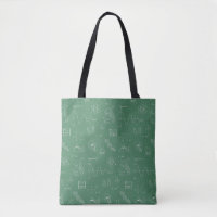 Sac fourre-tout à motifs Geeky Science Doodles