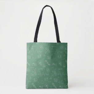 Sac fourre-tout à motifs Geeky Science Doodles