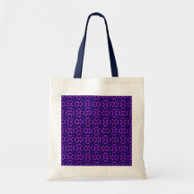 Sac fourre-tout à motifs violets