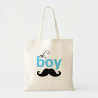 Sac fourre-tout à moustache de bleu oh
