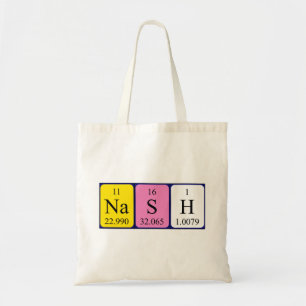Sac fourre-tout à nom de table périodique de Nash