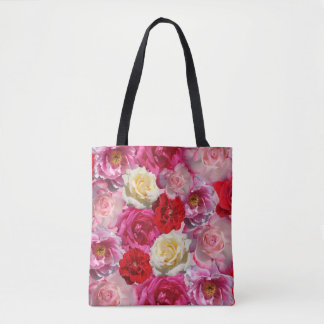 sac fourre-tout à nombreuses roses