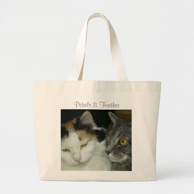 Sac fourre-tout à pétales et à plume (Devant)