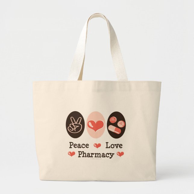 Sac fourre-tout à pharmacie d'amour de paix (Devant)