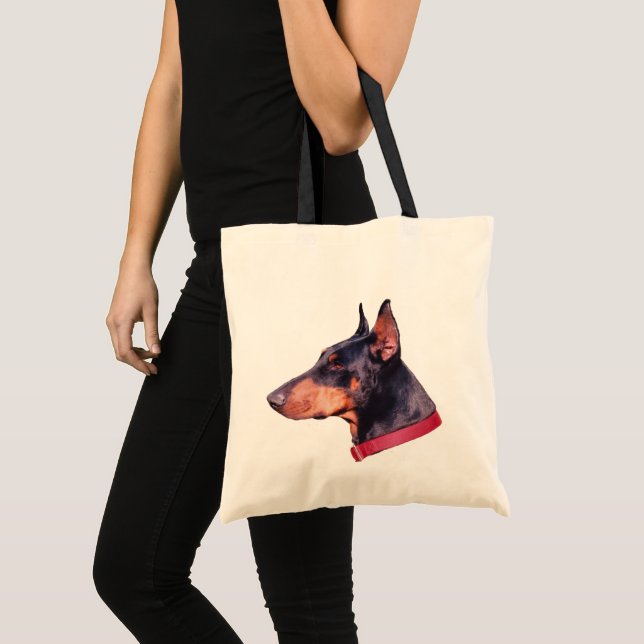 Sac fourre-tout à photo de chien de visage de Pins (Devant (produit))