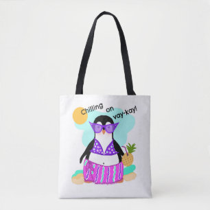 SAC FOURRE-TOUT à pingouin de vacances