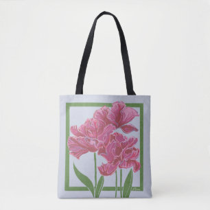 Sac fourre-tout à pivoines