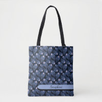 Sac fourre-tout à plumes de paon bohème