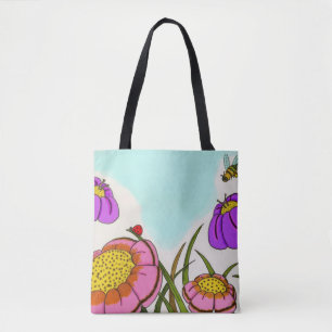 Sac fourre-tout à pré de fleur