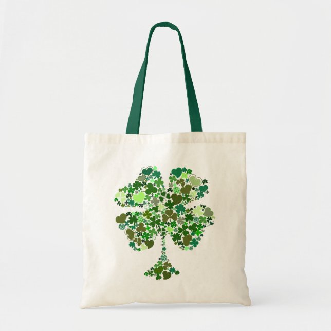 Sac fourre-tout à quatre de feuille Irlandais de (Devant)