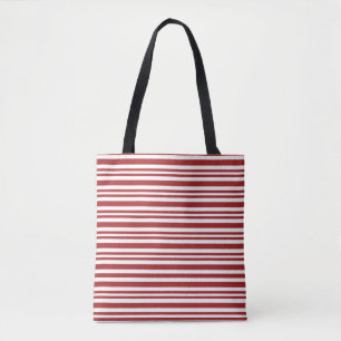 sac fourre-tout à rayures rouges