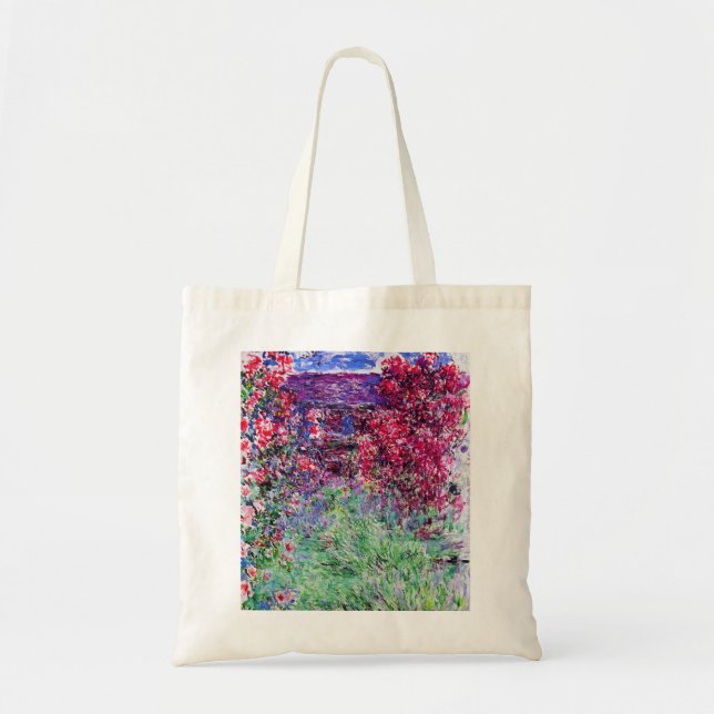Sac fourre-tout à roses de Monet (Devant)