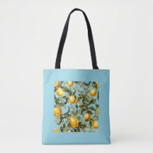 Sac fourre-tout à rouleaux citron et vigne