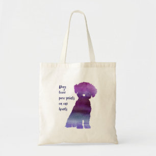 Sac fourre-tout à style de Bichon Frise d'amoureu