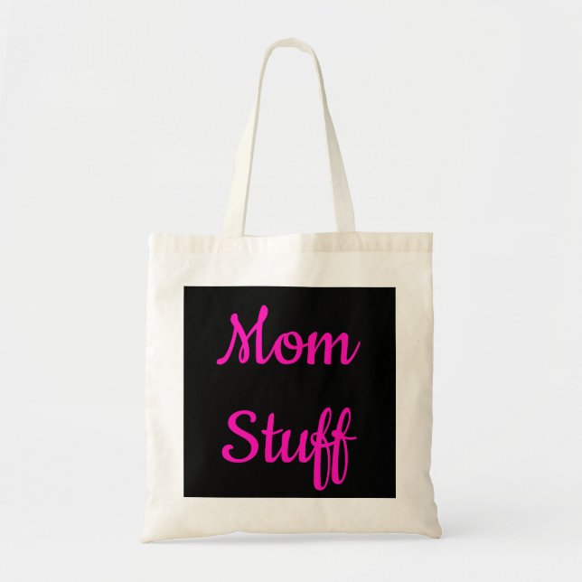 Sac fourre-tout à substance de maman - noir et (Devant)