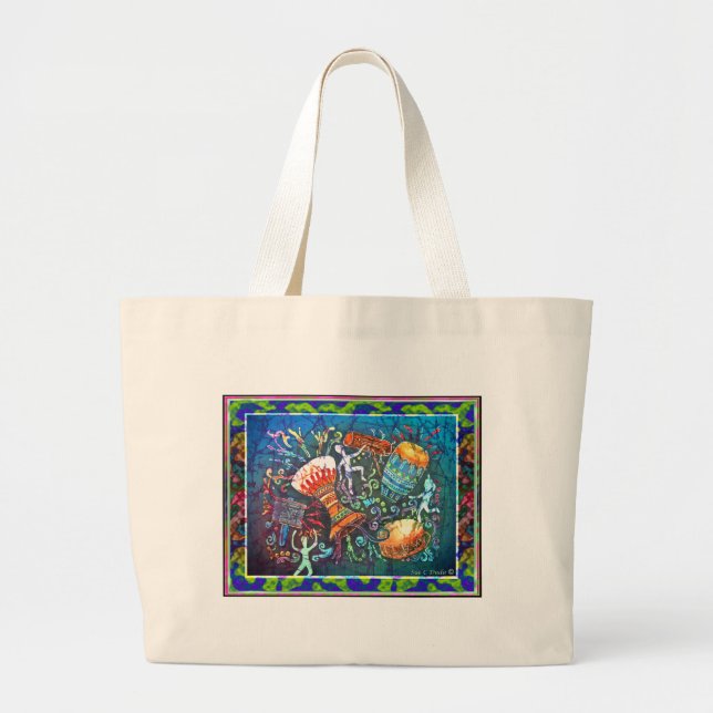 Sac fourre-tout à TAMBOURS (Devant)