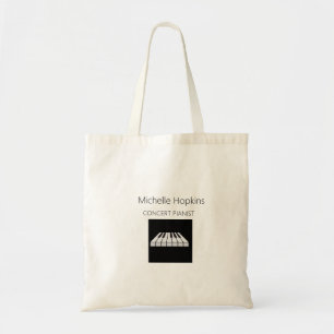 Sac fourre-tout à touches de piano personnalisées