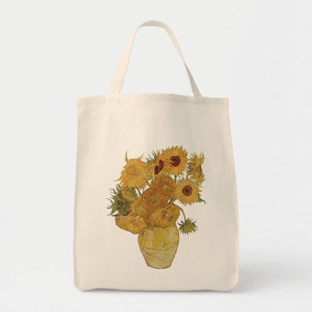 Sac fourre-tout à tournesol de Vincent van Gogh (Devant)