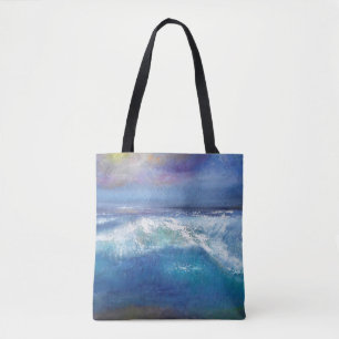 Sac fourre-tout à vague de coucher du soleil