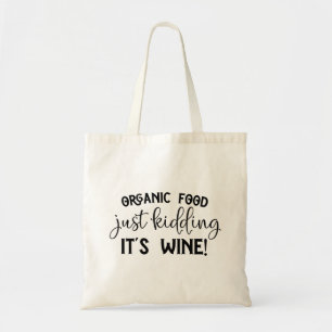 Sac fourre-tout à vin de nourriture amusant
