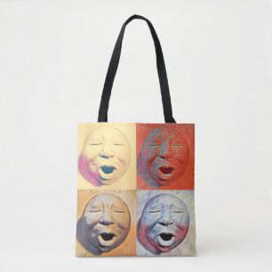 Sac fourre-tout à visage lune