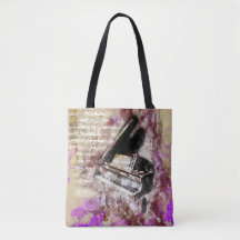 Sac fourre-tout abstrait à pourpre de conception