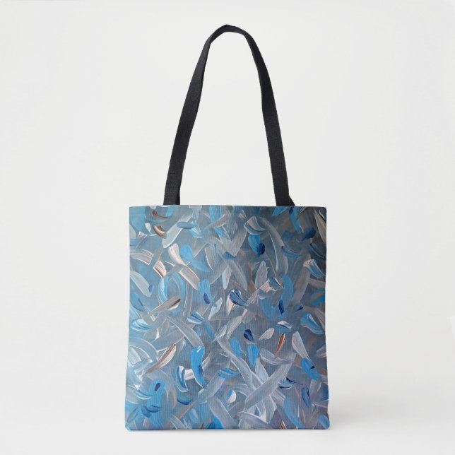 Sac fourre-tout Abstrait bleu foncé (Devant)
