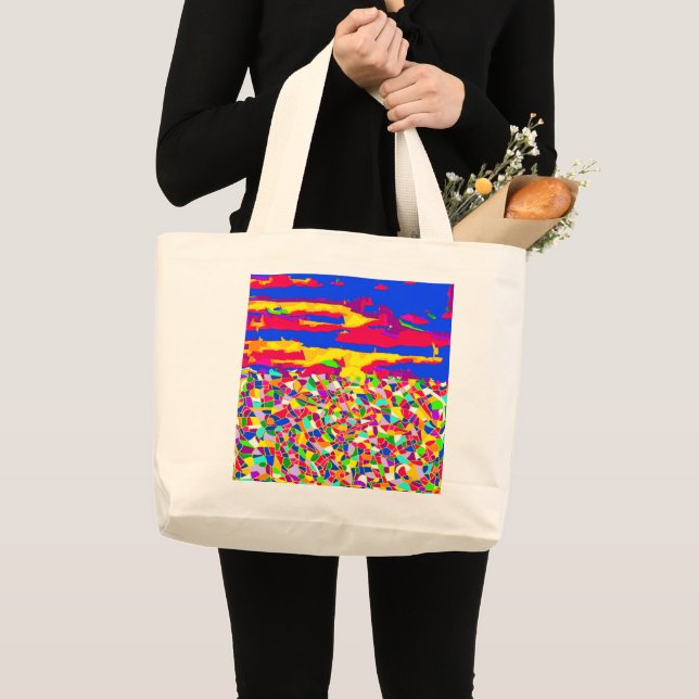Sac fourre-tout Abstrait de peinture à l'huile de  (Devant (produit))