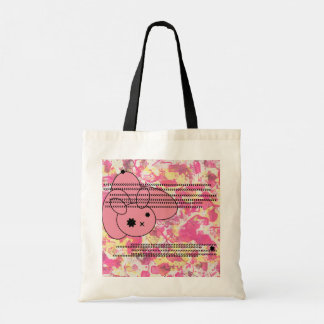 Sac fourre-tout abstrait lapin rose mignon