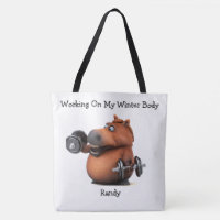 Sac fourre-tout Adorables 3D Chubby Cheval Poids L
