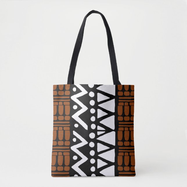 Sac fourre-tout africain élégant de Bogolan (Devant)