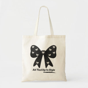 Sac fourre-tout 'All Tied Up In Style' – Nœud noir