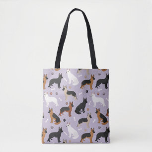 Sac fourre-tout allemand des os et des pattes